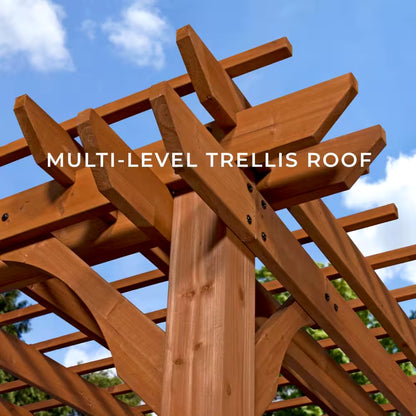 Traditional Cedar Wood Pergola