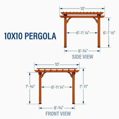 Traditional Cedar Wood Pergola