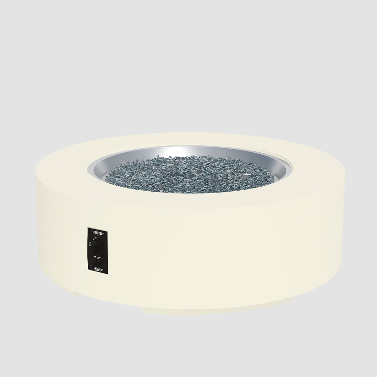 The Outdoor GreatRoom Company Cove Concrete Round Gas Fire Pit Table
