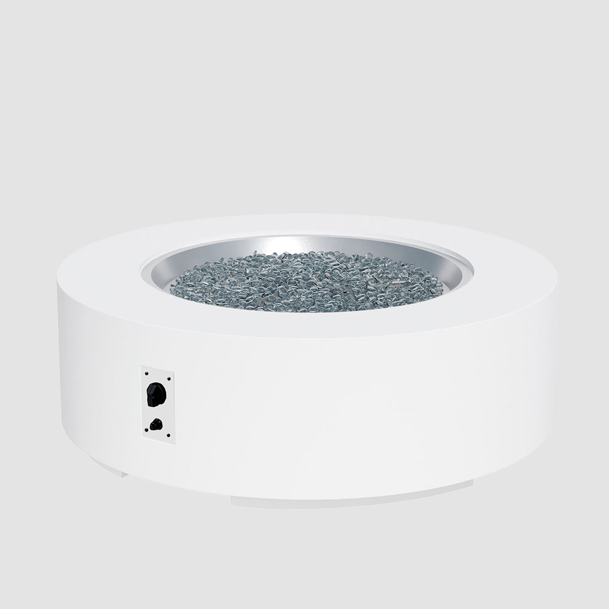 The Outdoor GreatRoom Company Cove Concrete Round Gas Fire Pit Table