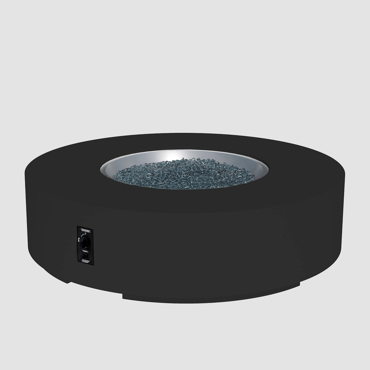 The Outdoor GreatRoom Company Cove Concrete Round Gas Fire Pit Table