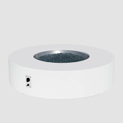 The Outdoor GreatRoom Company Cove Concrete Round Gas Fire Pit Table
