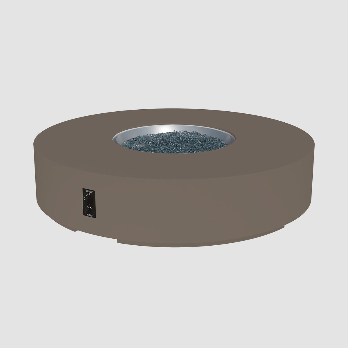 The Outdoor GreatRoom Company Cove Concrete Round Gas Fire Pit Table