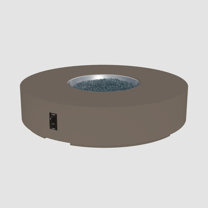 The Outdoor GreatRoom Company Cove Concrete Round Gas Fire Pit Table