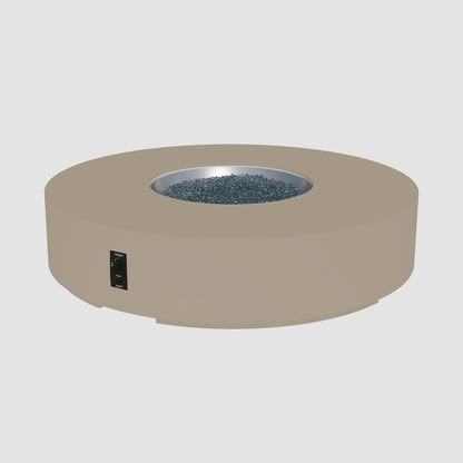 The Outdoor GreatRoom Company Cove Concrete Round Gas Fire Pit Table