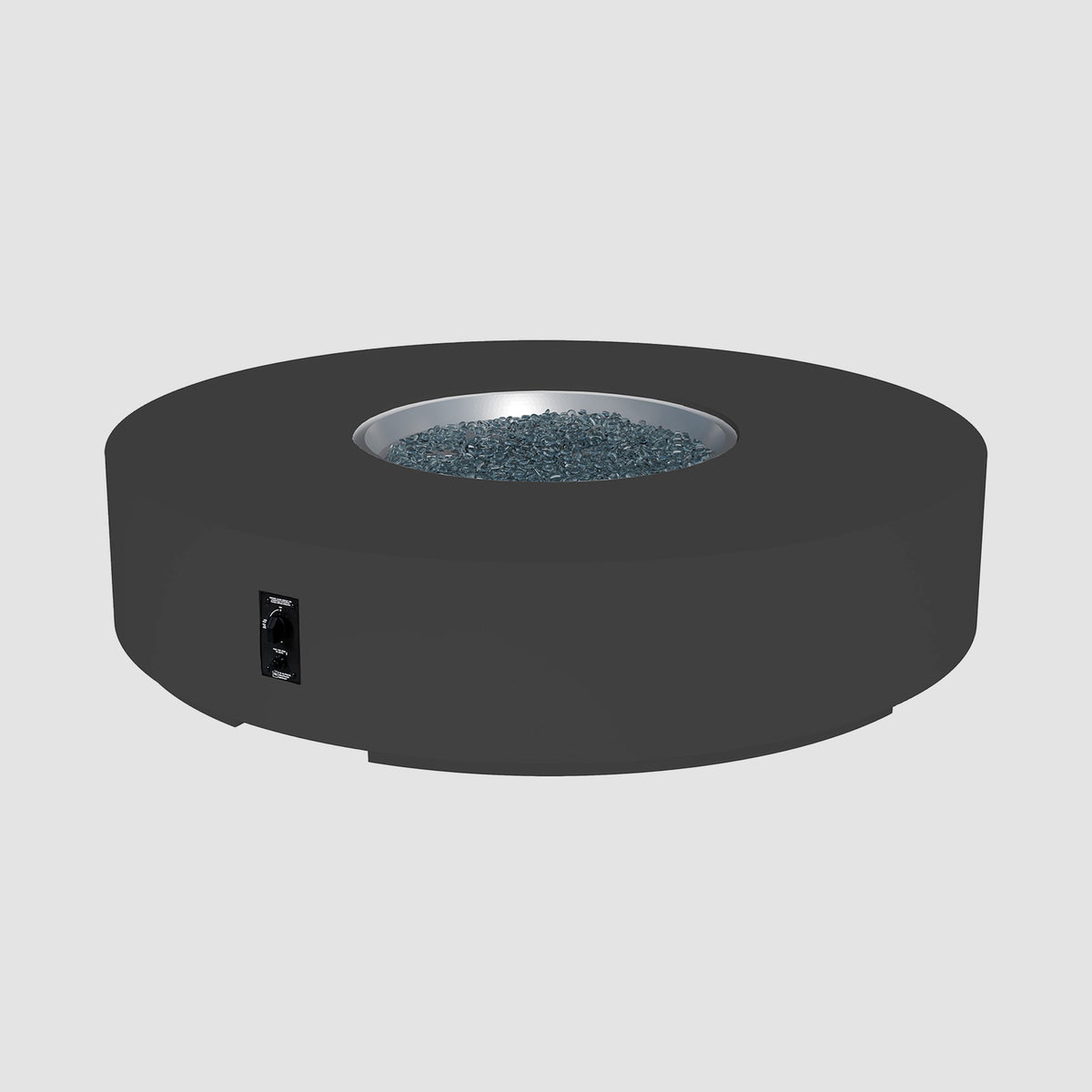 The Outdoor GreatRoom Company Cove Concrete Round Gas Fire Pit Table