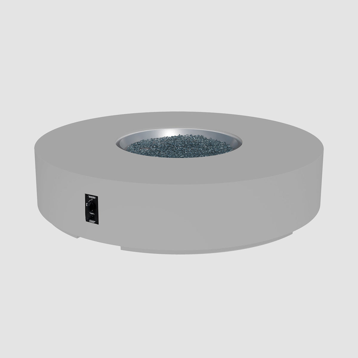 The Outdoor GreatRoom Company Cove Concrete Round Gas Fire Pit Table