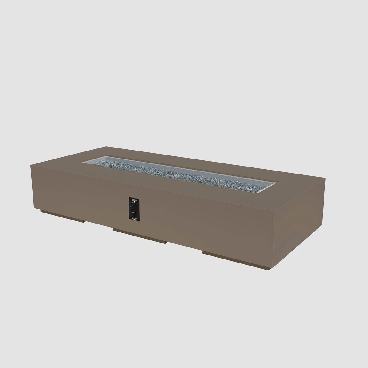 The Outdoor GreatRoom Company Cove Concrete Linear Gas Fire Pit