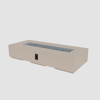 The Outdoor GreatRoom Company Cove Concrete Linear Gas Fire Pit
