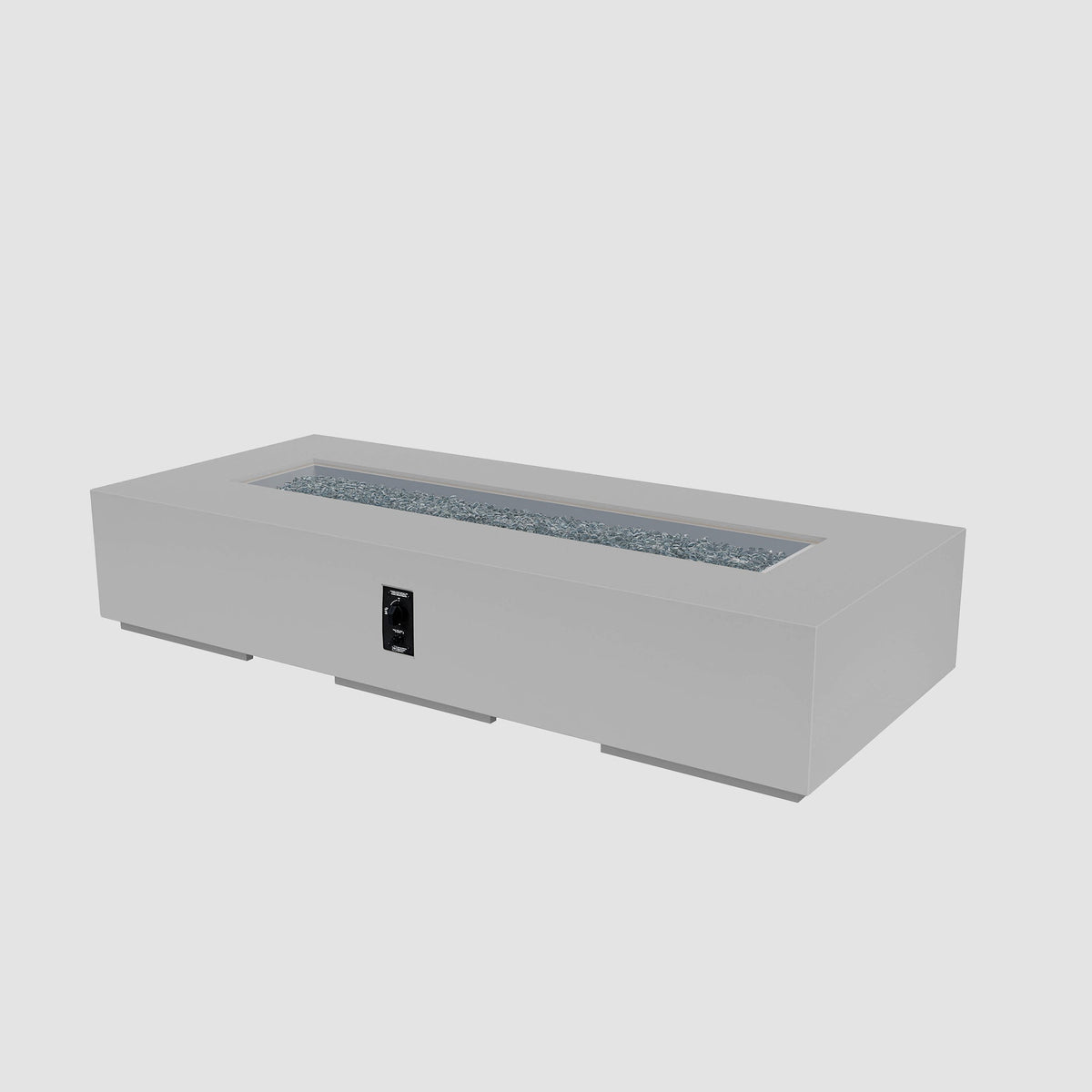 The Outdoor GreatRoom Company Cove Concrete Linear Gas Fire Pit