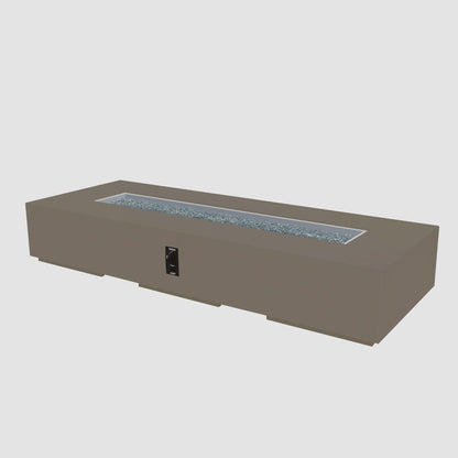 The Outdoor GreatRoom Company Cove Concrete Linear Gas Fire Pit