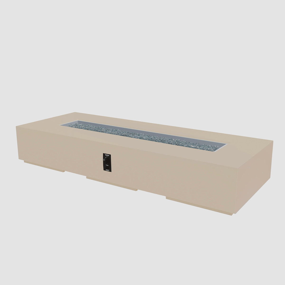 The Outdoor GreatRoom Company Cove Concrete Linear Gas Fire Pit