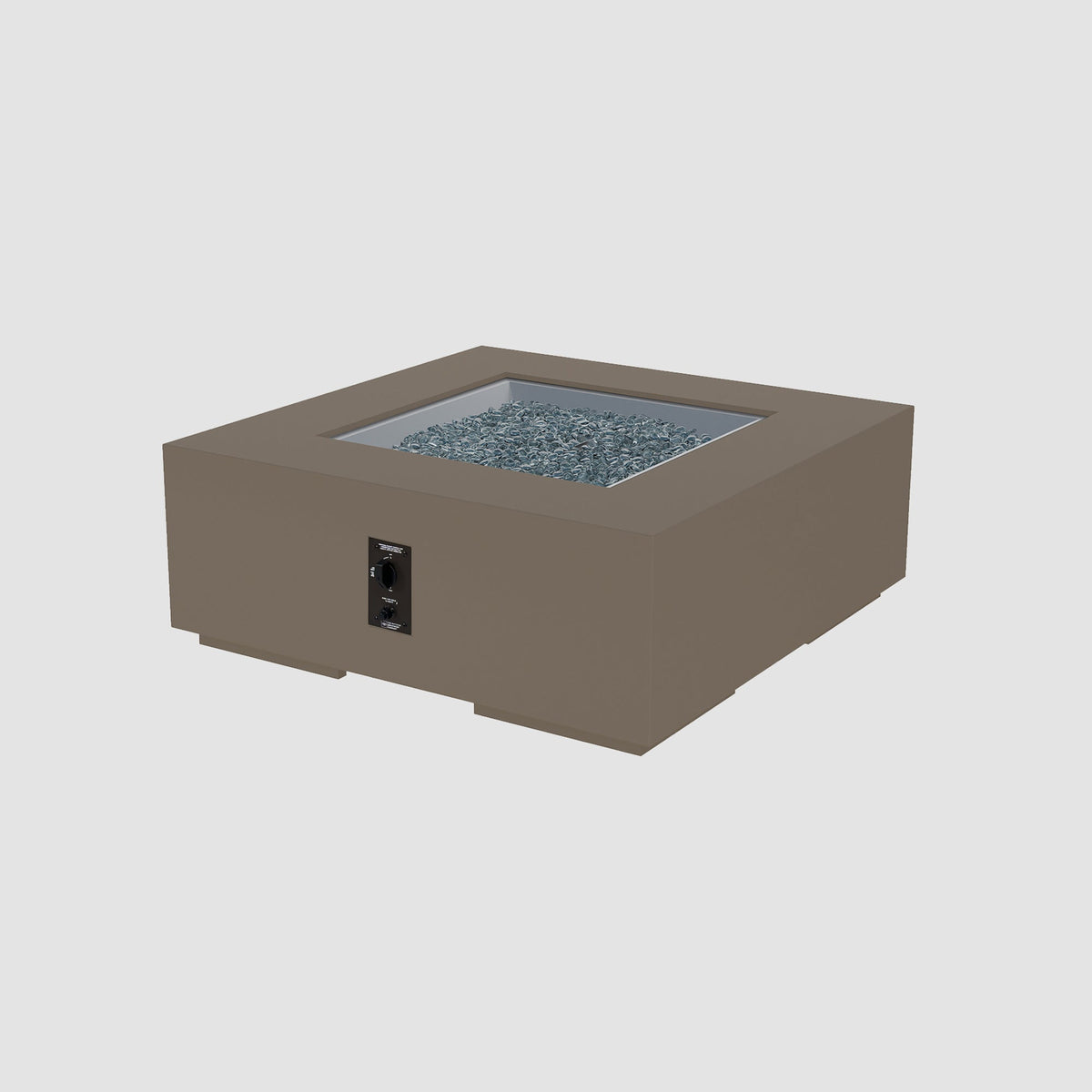 The Outdoor GreatRoom Company Cove Concrete Square Gas Fire Pit Table