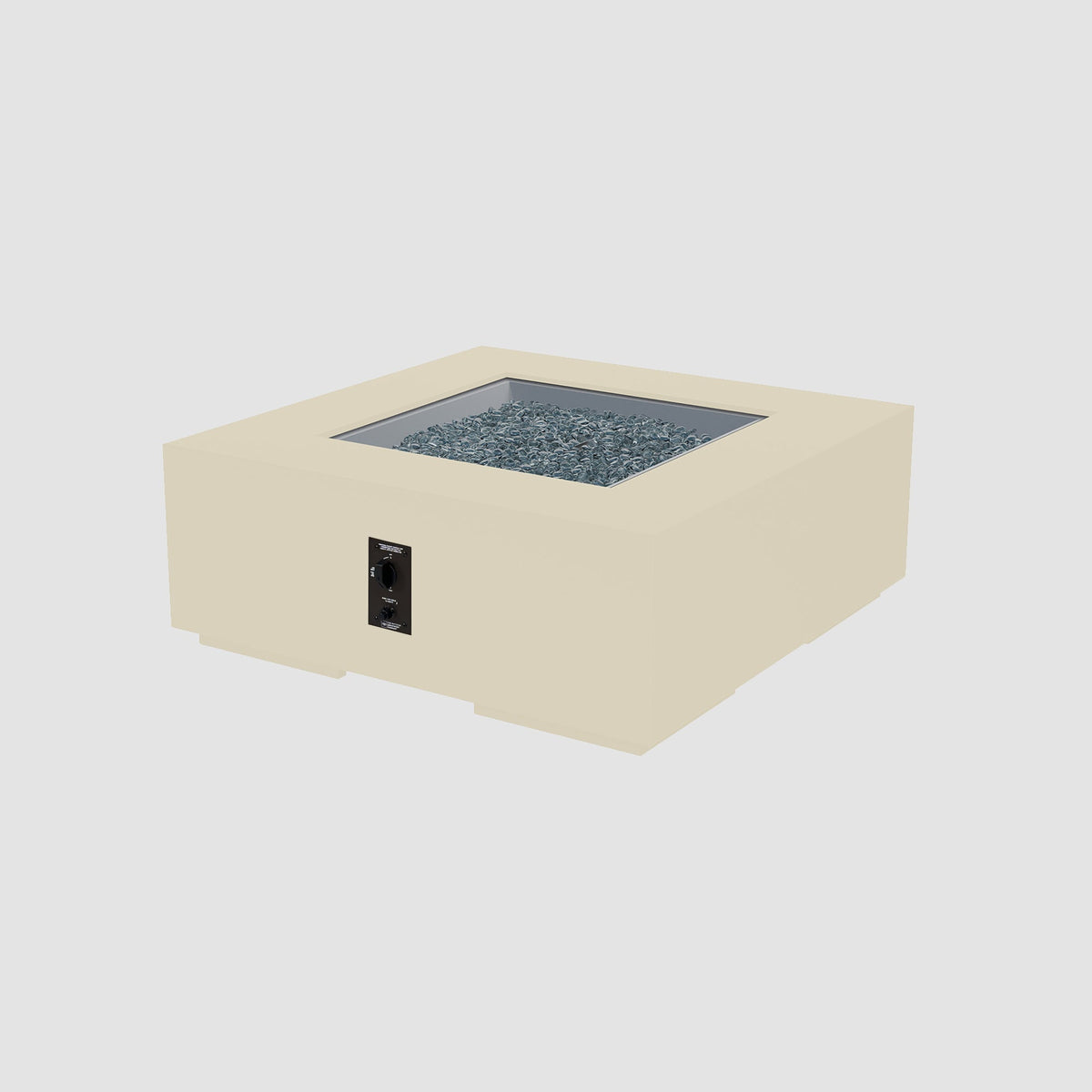 The Outdoor GreatRoom Company Cove Concrete Square Gas Fire Pit Table