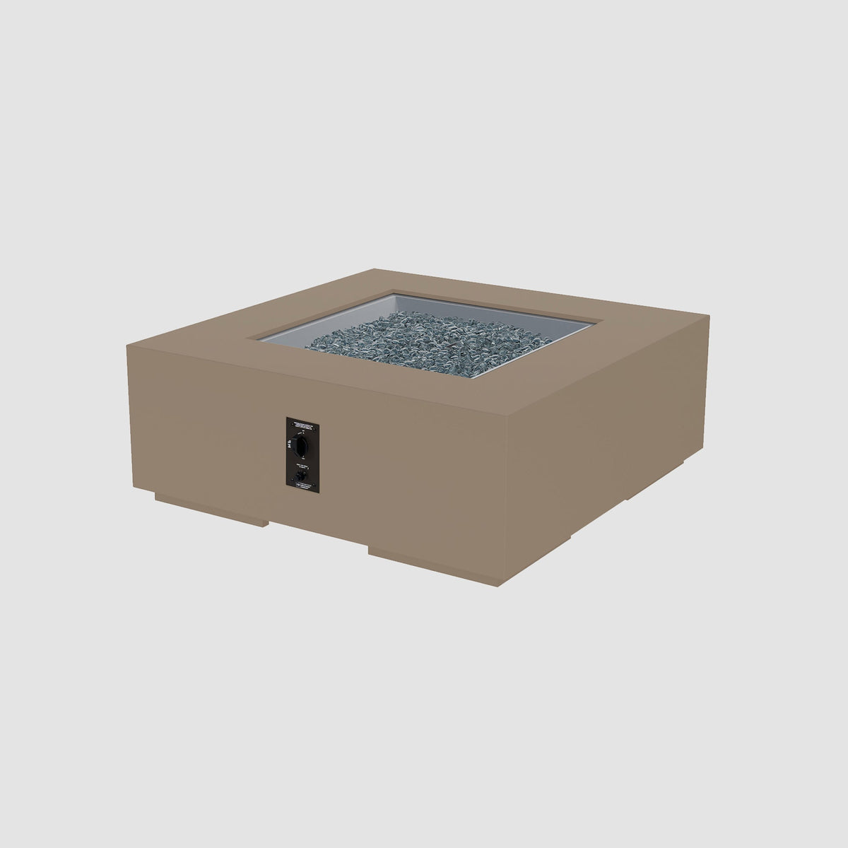 The Outdoor GreatRoom Company Cove Concrete Square Gas Fire Pit Table