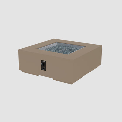 The Outdoor GreatRoom Company Cove Concrete Square Gas Fire Pit Table