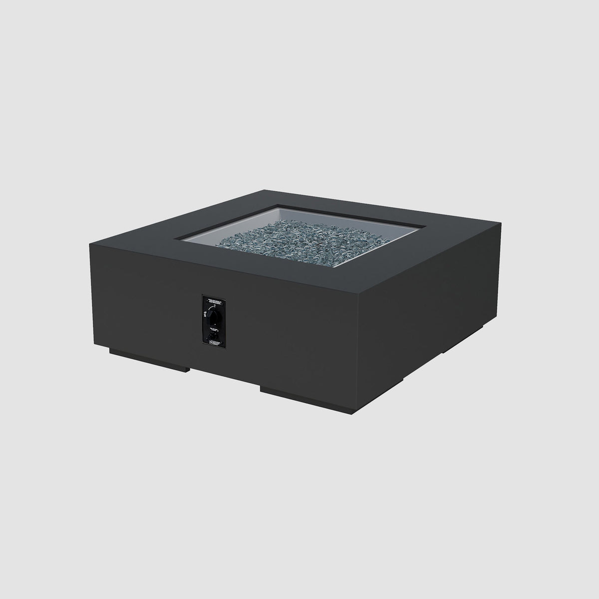 The Outdoor GreatRoom Company Cove Concrete Square Gas Fire Pit Table