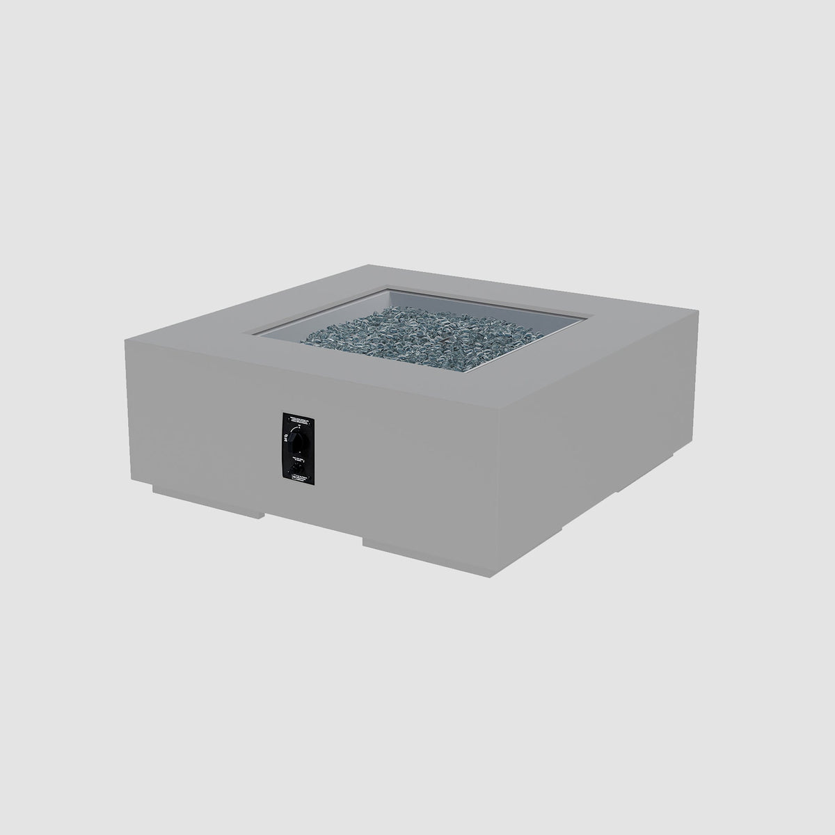 The Outdoor GreatRoom Company Cove Concrete Square Gas Fire Pit Table