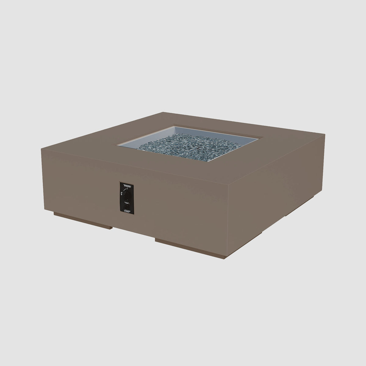 The Outdoor GreatRoom Company Cove Concrete Square Gas Fire Pit Table