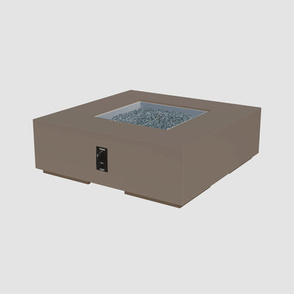 The Outdoor GreatRoom Company Cove Concrete Square Gas Fire Pit Table