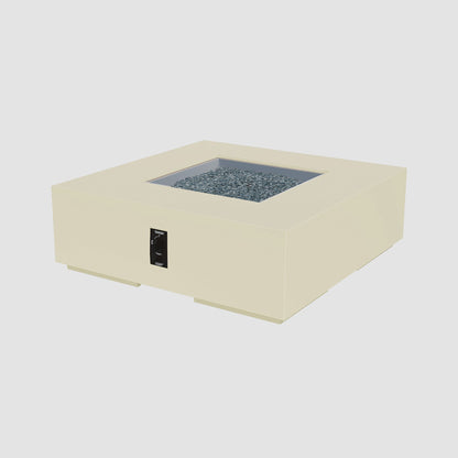 The Outdoor GreatRoom Company Cove Concrete Square Gas Fire Pit Table