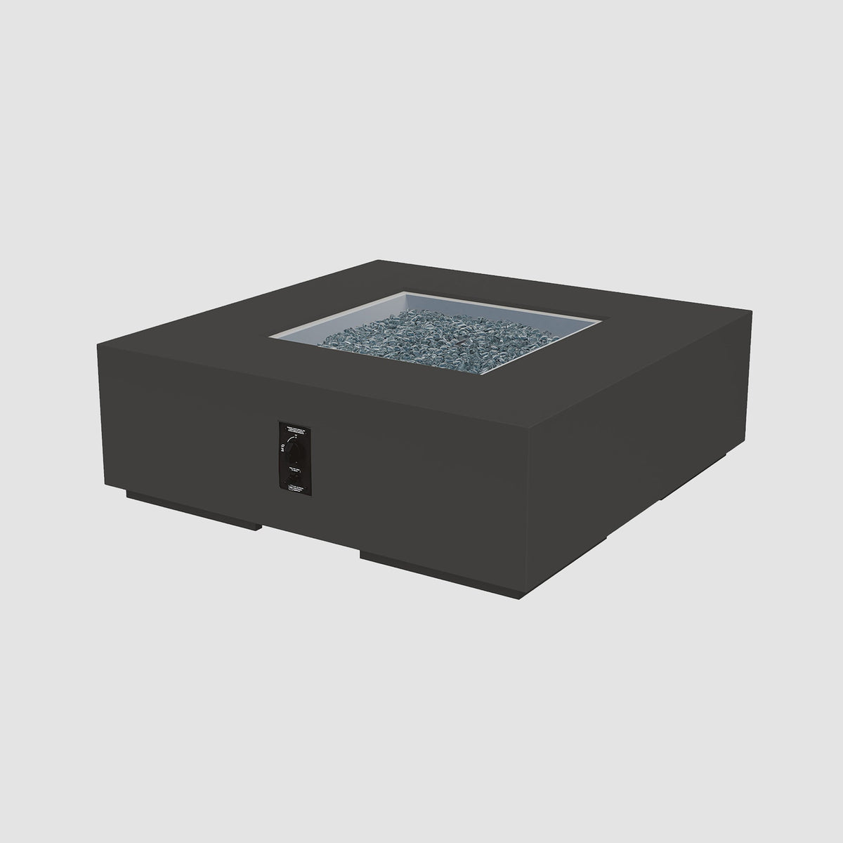 The Outdoor GreatRoom Company Cove Concrete Square Gas Fire Pit Table