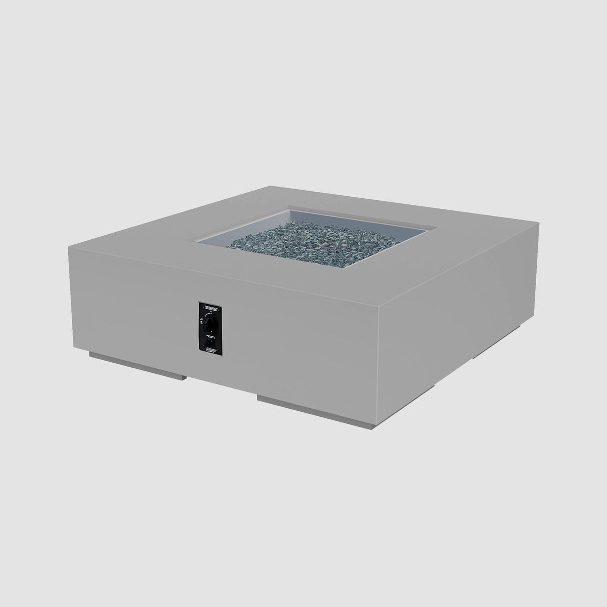 The Outdoor GreatRoom Company Cove Concrete Square Gas Fire Pit Table