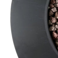 Dark Grey Iron Frame Patio Fire Pit