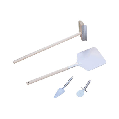 KoKoMo Grills 32" Dual-Fuel Stainless Steel Wood & Gas Pizza Oven with Cart
