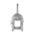 KoKoMo Grills 32" Dual-Fuel Stainless Steel Wood & Gas Pizza Oven with Cart