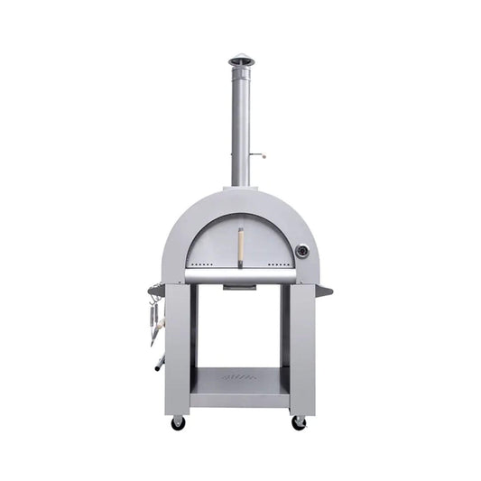 KoKoMo Grills 32" Stainless Steel Wood-Fired Pizza Oven with Cart & Accessory Kit