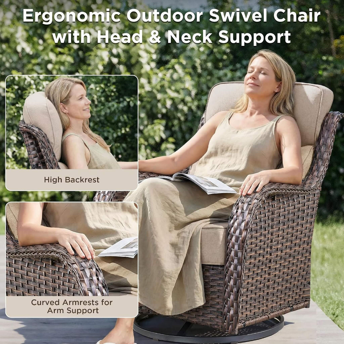 Malibu 10-Piece All-Weather Wicker Seating Set with 50,000 BTU Fire Pit Table