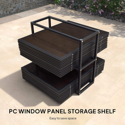 Sonoma All-Weather Hardtop Sunroom Pavilion with LED String Lights & Sliding Doors