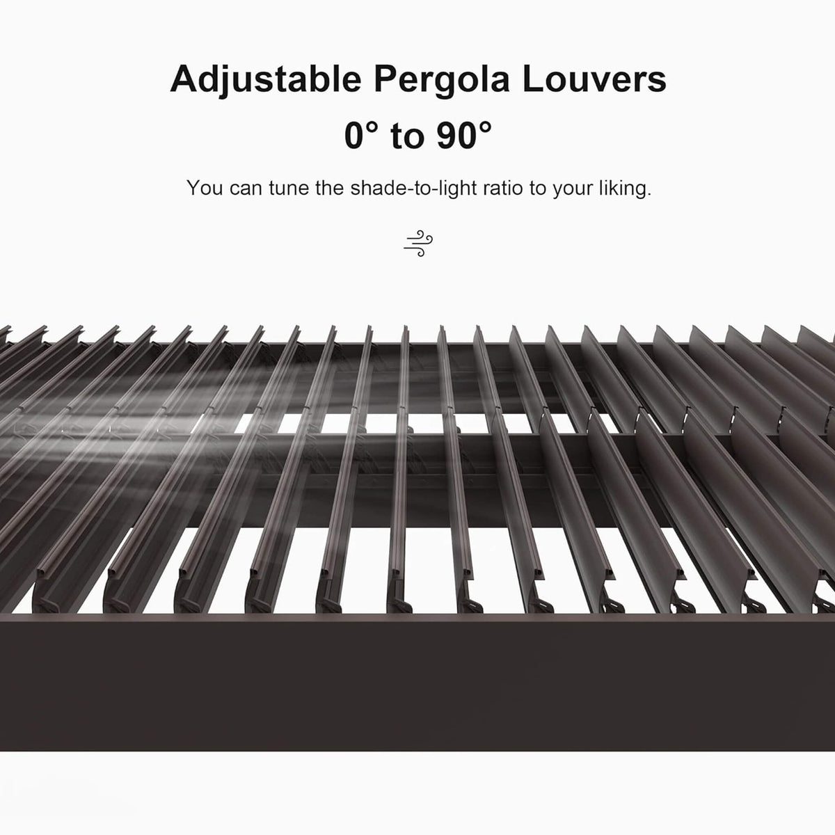 Verona Aluminum Louvered Pergola with Integrated LED Lighting