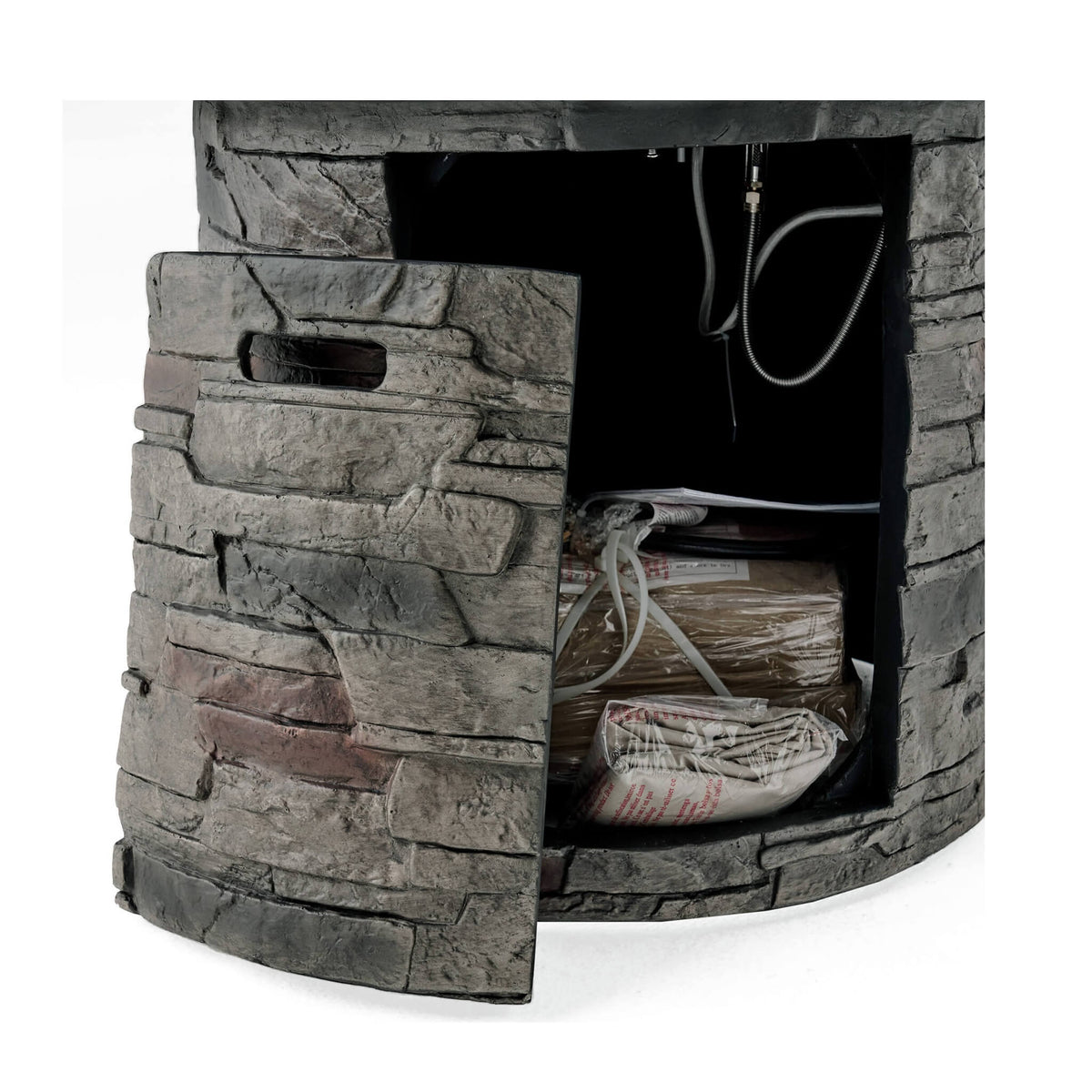 Sonoma 32-Inch Round Concrete Propane Fire Pit Table